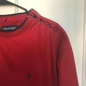 Vintage Polo Zip Neck Windbreaker